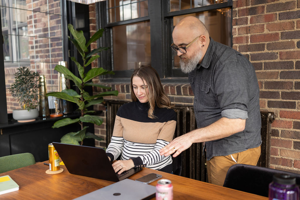 Shayna and Josh discussing Email List Segmentation